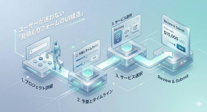 ユーザーが迷わない「見積もりフォームのUI構造」