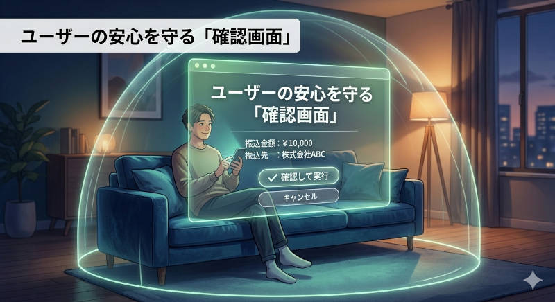 ユーザーの安心を守る「確認画面」