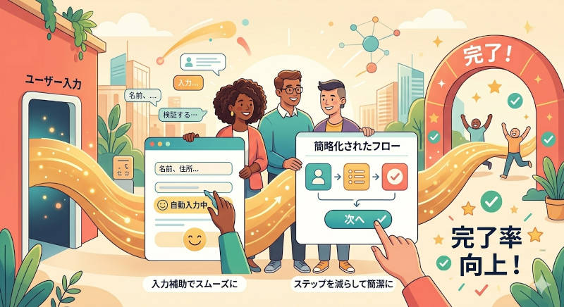 完了率を高める「入力補助」と「簡略化」の実践