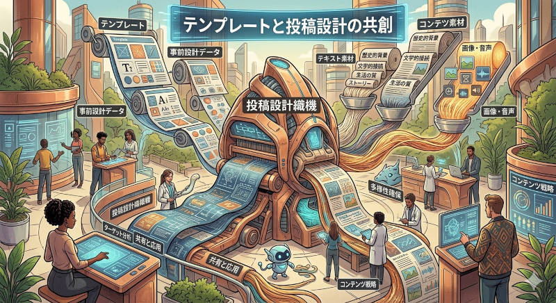 テンプレートと投稿設計