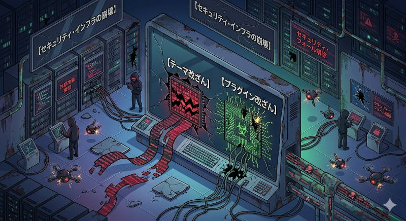 テーマ改ざんとプラグイン改ざん