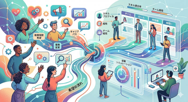 「希望調整」と「人員配置」