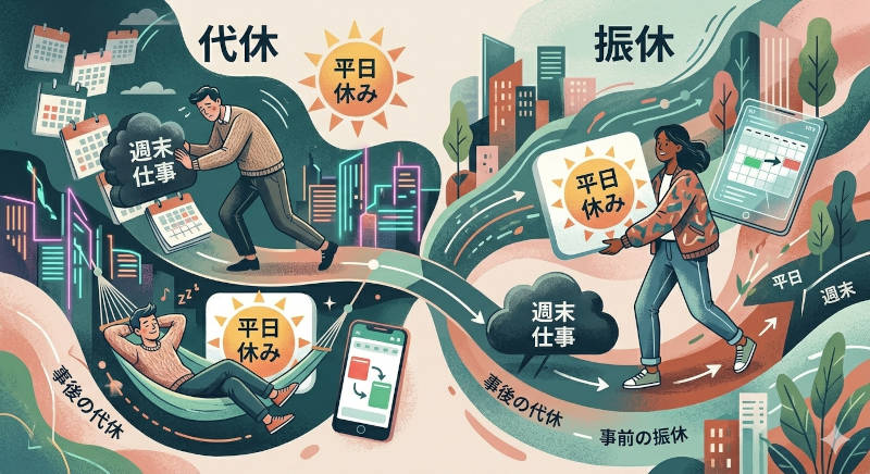 「代休」と「振休」の違い